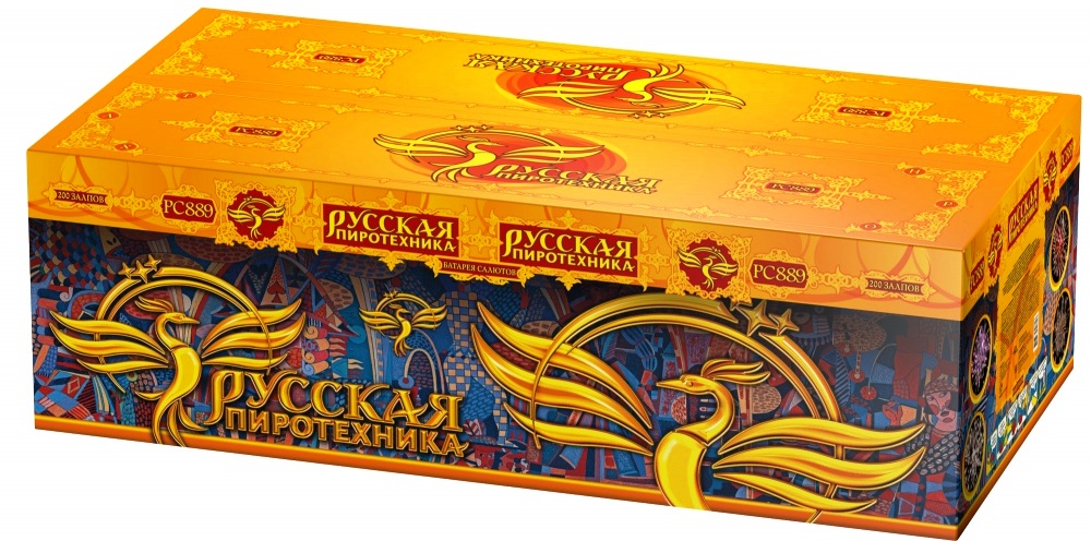 Русская пиротехника: фейерверк 200 выстрелов - заряд 1,2"